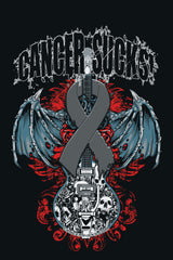 CANCER SUCKS GUITAR TEE