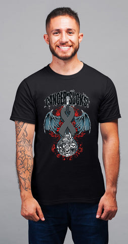 CANCER SUCKS GUITAR TEE