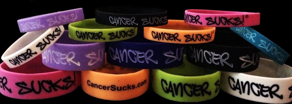 CANCER SUCKS WRISTBANDS!